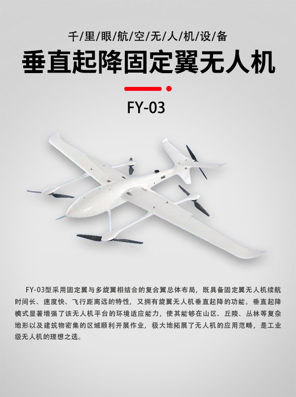 垂直起降固定翼无人机FY-03型(图1)